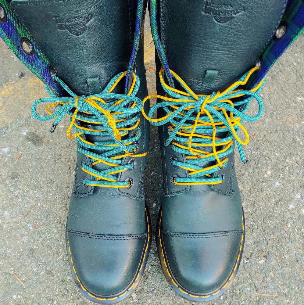 Turquoise green Doc Martens